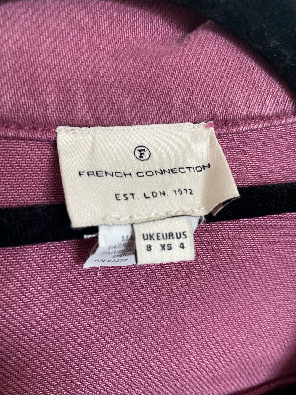 French Connection Antique Dye Denim Jacket, Size 4 - Picture 2 of 5
